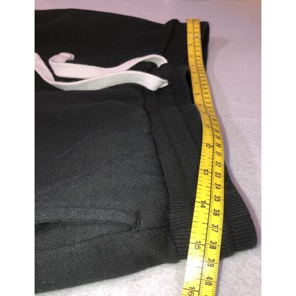 True Religion Sweat Lounge Pants Flock HS Jogger Pocket Black Womens Size M - Picture 8 of 11